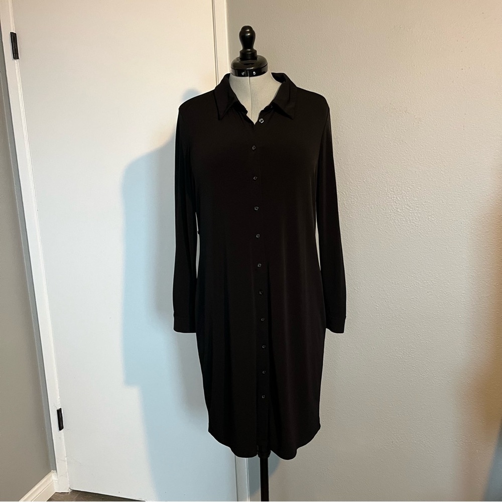 Chaps Button Up Jersey Dress